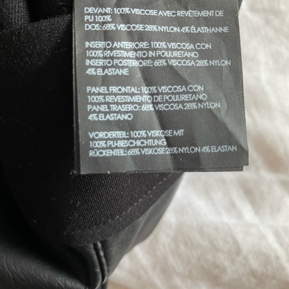 Sz 0 Club Monaco Faux Leather Leggings - Picture 5 of 5